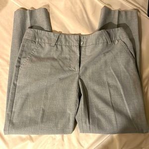Well loved Trina Turk grey ankle pants. Lots of life left! Size 4